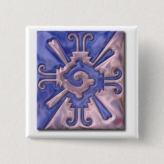 Myan Hunab Ku-glass 15 Cm Square Badge