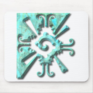 Myan Hunab Ku - Turquoise Mouse Mat