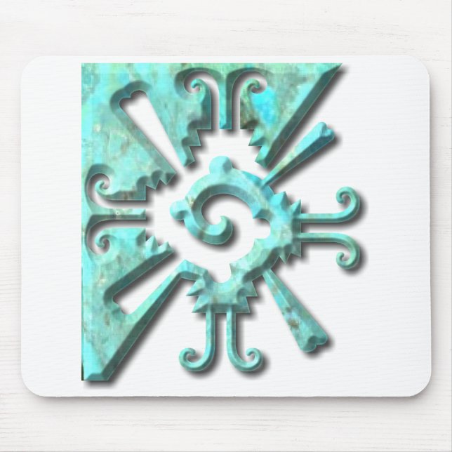 Myan Hunab Ku - Turquoise Mouse Mat (Front)