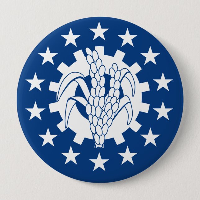 Myanmar 10 Cm Round Badge (Front)