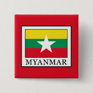 Myanmar 15 Cm Square Badge