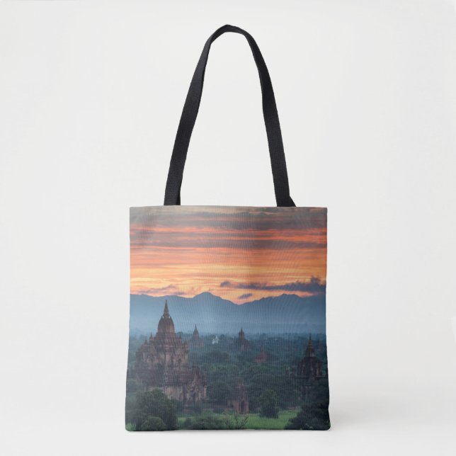 Myanmar, Bagan Sunrise Tote Bag (Front)