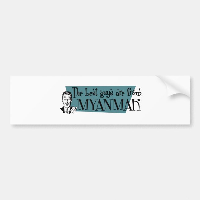MYANMAR BUMPER STICKER (Front)