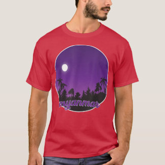 myanmar By night with Palms T-Shirt