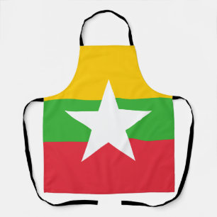 Myanmar Flag Apron