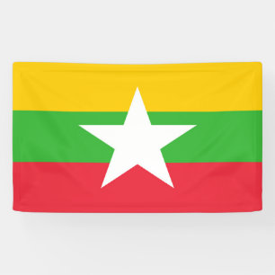 Myanmar flag banner