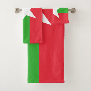 Myanmar Flag Bath Towel Set