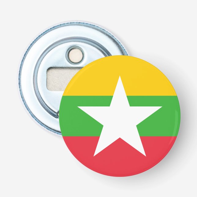 Myanmar Flag Bottle Opener (Front)