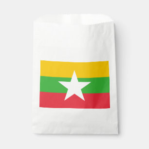 Myanmar Flag Favour Bags