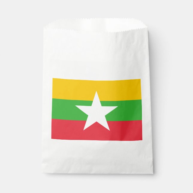 Myanmar Flag Favour Bags (Front)