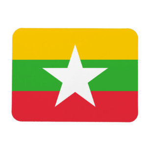 Myanmar Flag Magnet