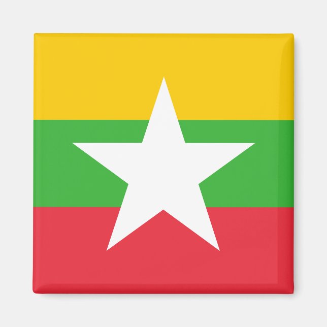 Myanmar Flag Magnet (Front)