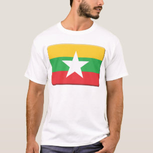 Myanmar Flag PERSONALIZE T-Shirt