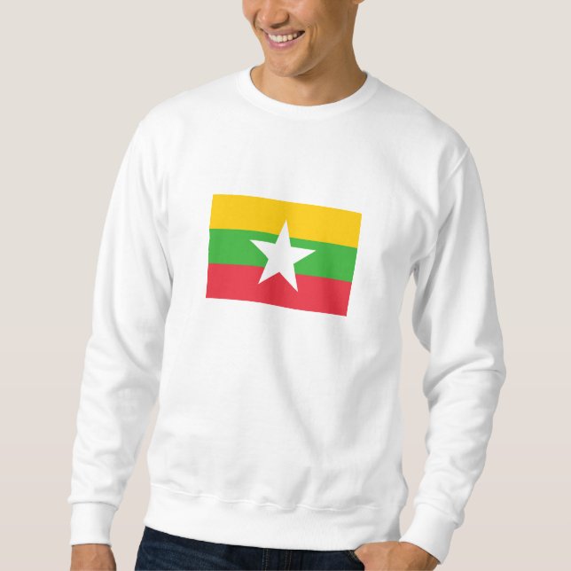 Myanmar Flag Sweatshirt (Front)