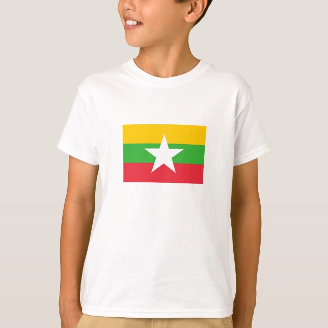 Myanmar Flag T-Shirt (Front)