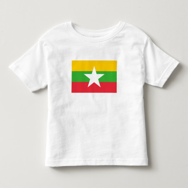 Myanmar Flag Toddler T-Shirt (Front)