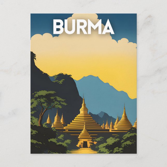 Myanmar Travel Postcard (Front)