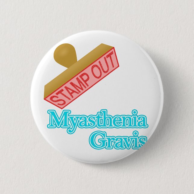 Myasthenia Gravis 6 Cm Round Badge (Front)