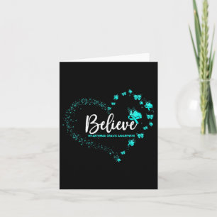 Myasthenia Gravis Awareness Butterfly Believe Card