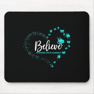 Myasthenia Gravis Awareness Butterfly Believe Mouse Mat