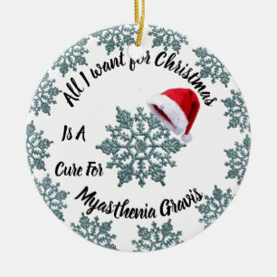 Myasthenia Gravis Awareness Ceramic Tree Decoration