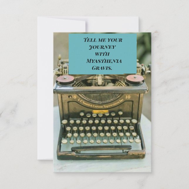 Myasthenia Gravis Awareness [D ] Thank You Card (Front)