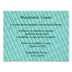 Myasthenia Gravis Awareness Photo Print