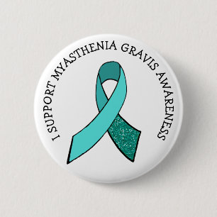 Myasthenia Gravis Awareness Ribbon Button