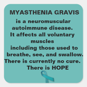 Myasthenia Gravis Awareness Square Sticker