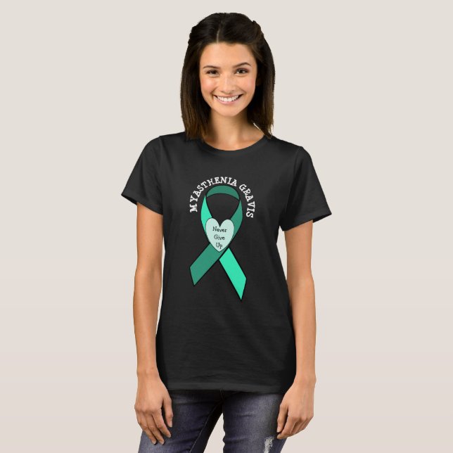 Myasthenia Gravis Heart Awareness Ribbon Shirt (Front Full)