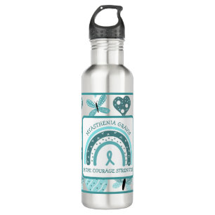 Myasthenia Gravis Hope, Courage, Strength 710 Ml Water Bottle