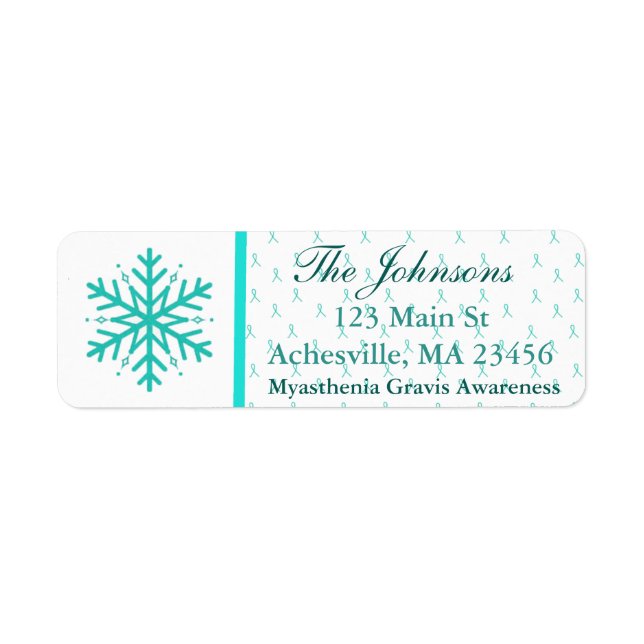 Myasthenia Gravis Return Address Labels (Front)