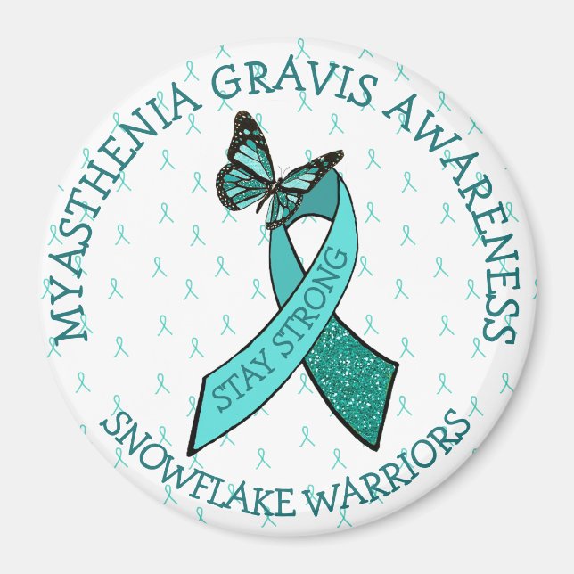 Myasthenia Gravis Stay Strong Awareness Magnet (Front)