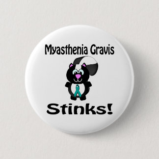 Myasthenia Gravis Stinks Skunk Awareness Design 6 Cm Round Badge