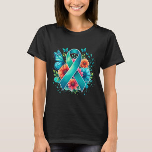 Myasthenia Gravis Teal Awareness Ribbon T-Shirt