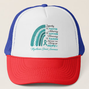 Myasthenia Gravis Warrior Supporting Fighter Trucker Hat