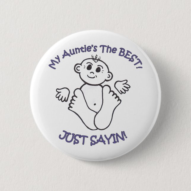 myauntie 6 cm round badge (Front)