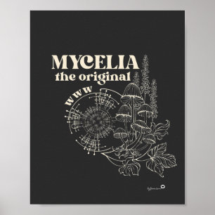 Mycelia the Original WWW retro design Poster