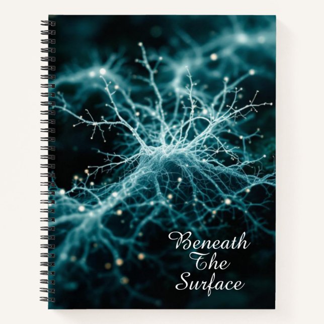 Mycelium Network Art | Deep Ecological Connection  Notebook (Front)
