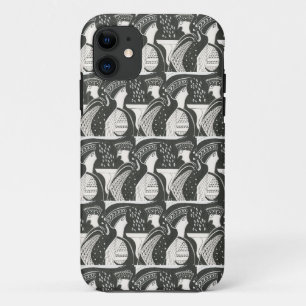 Mycenaean Greek Inspired B & W Gossips iPhone Case