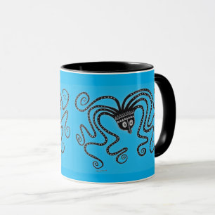 Mycenaean Greek Inspired Blue Octopus Mug