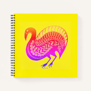 Mycenaean Greek Inspired Colourful Bird Notebook