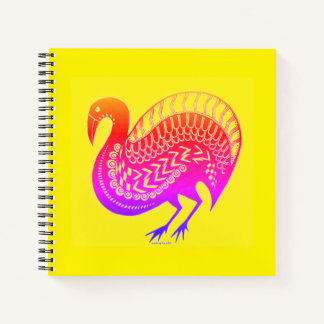 Mycenaean Greek Inspired Colourful Bird Notebook