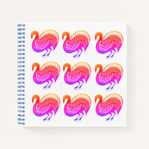 Mycenaean Greek Inspired Colourful Birds Notebook