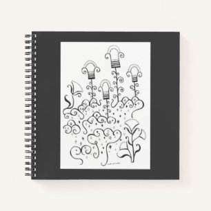 Mycenaean Greek Inspired Flower Garden Notebook