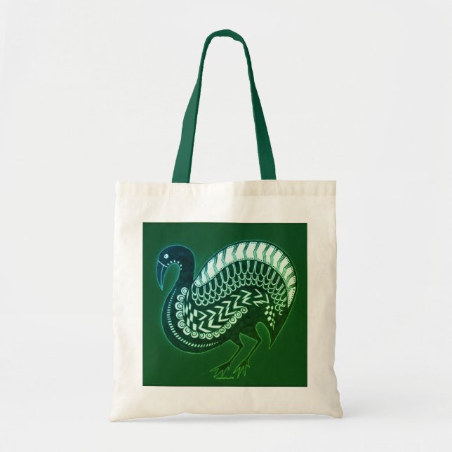 Mycenaean Greek Inspired Green Bird Tote Bag