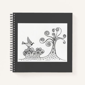 Mycenaean Greek Inspired Landscape & Bird Notebook