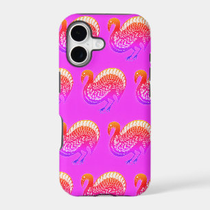 Mycenaean Greek Inspired Pink Bird iPhone Case