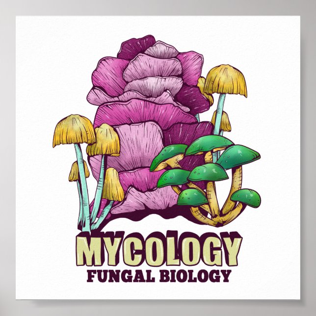Mycology Fungal Biology Poster (Front)