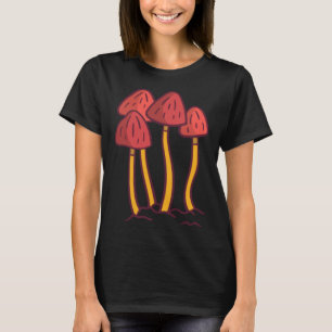 Mycology Fungi Foraging Mushroom Whisperer Red Shr T-Shirt